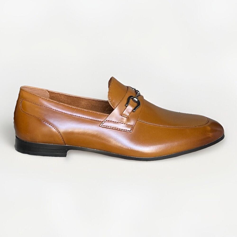 ALDO Marinho Brown Leather Loafers (Cognac Smooth) Men's 10 US Size NWB